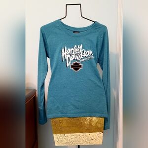 Harley-Davidson Blue Long Sleeve Tee